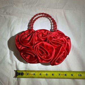 Red rose purse